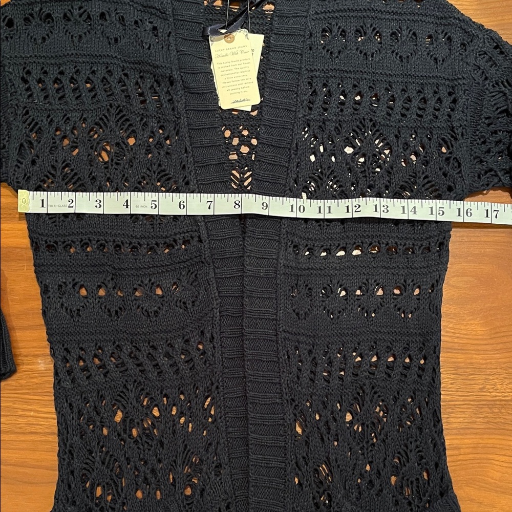 NWT Lucky Brand Crochet Cardigan XS - Picture 5 of 15